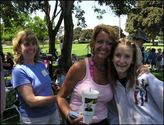 Marla Wrightson with Lisa Peete and Lisa's Daughter Sierra