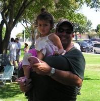 Gene Phillips and Daughter Bella-- Doing the Balancing Act (I do not even want to know)