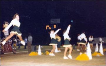 Cheer Squad Cheering the Patriots to a 