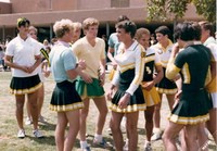 Guy Cheerleaders Trying to Figure Out What To Do